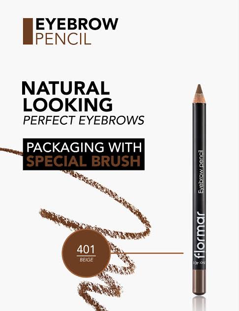 قلم حواجب خشبي  فلورمار - Flormar Eyebrow Pencil Brown