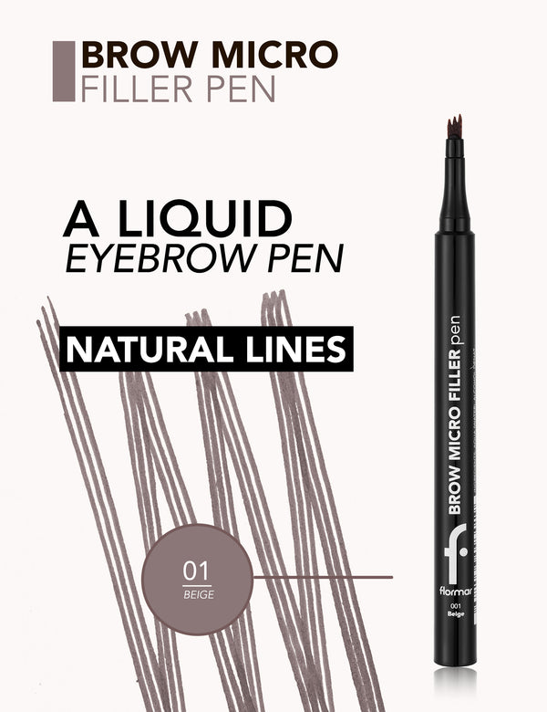 Flormar Brow Micro Filler Pen | قلم فلورمار للحواجب مايكرو فيلر