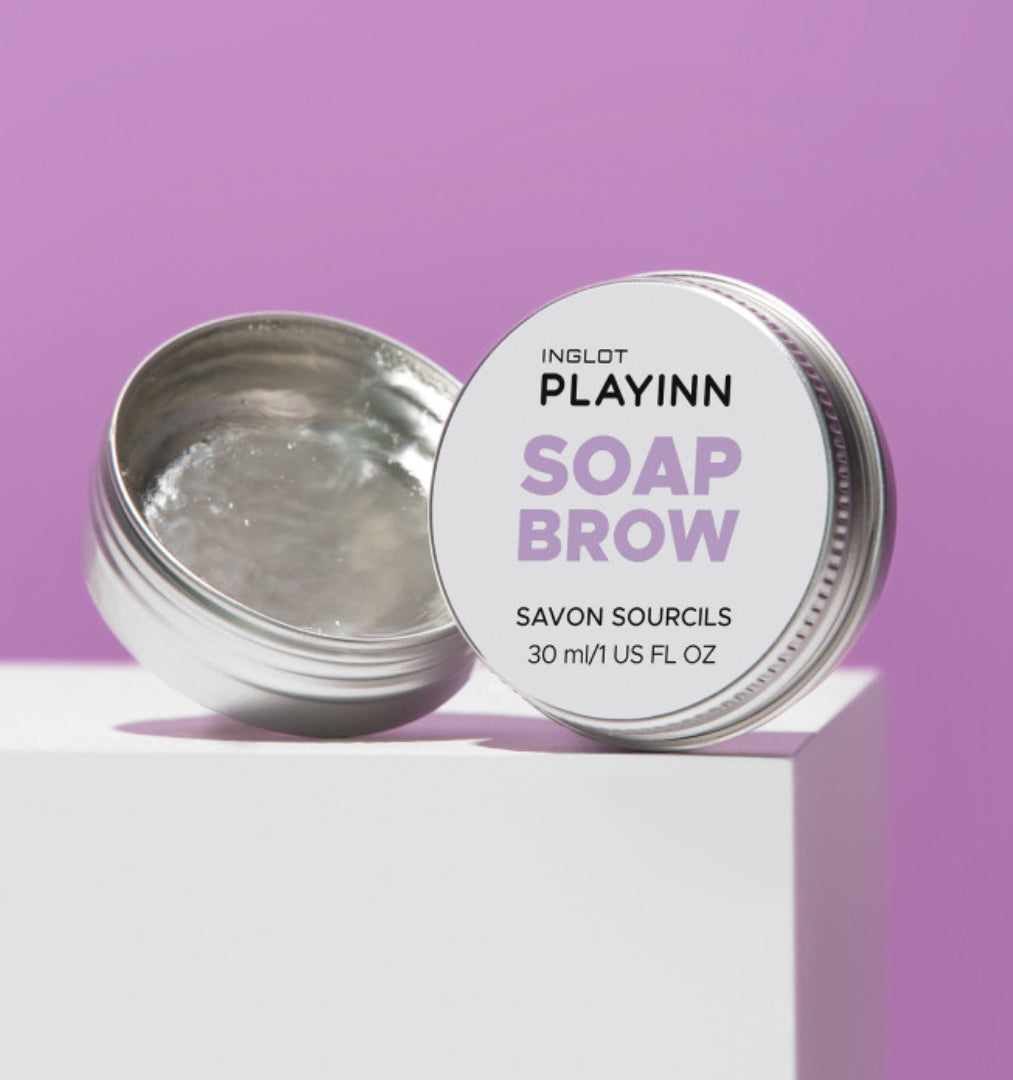 صابون تصفيف الحواجب الشفاف بتأثير اللامينيشن من انجلوت بلاي ان | Inglot Playinn Soap Brow 30ml