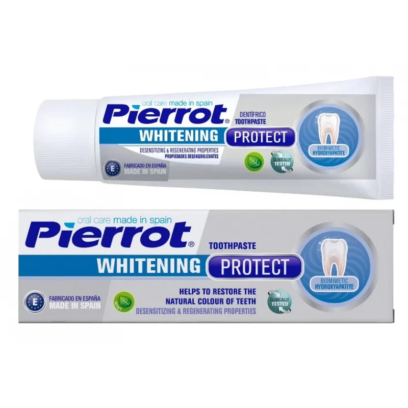 معجون أسنان بييرو لتبييض وحماية الأسنان الحساسة 75 مل | Pierrot Whitening Protect Toothpaste for Sensitive Teeth 75ml