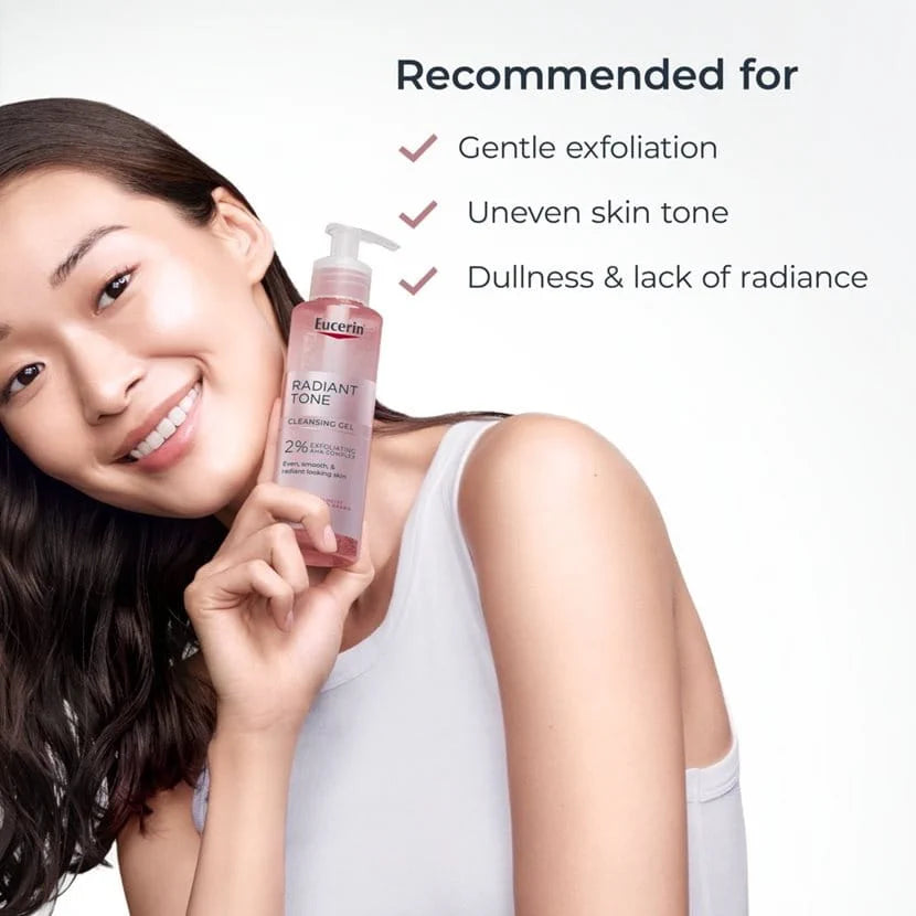 غسول جل يوسرين Radiant Tone بمركب أحماض 2٪ | Eucerin Radiant Tone Cleansing Gel 200ml