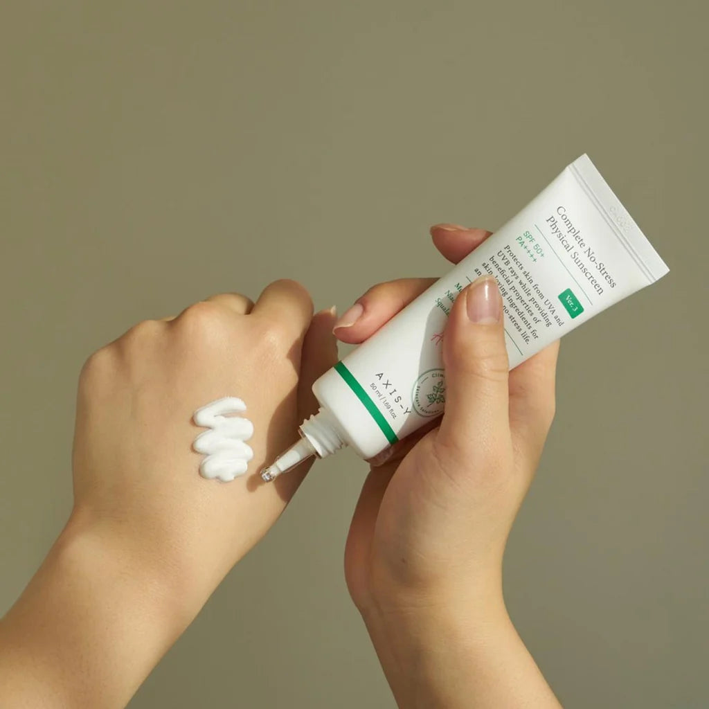 واقي شمس أيز-واي المعدني الخالي من التوتر SPF50+ PA++++ | AXIS-Y Complete No-Stress Physical Sunscreen V.3 50ml