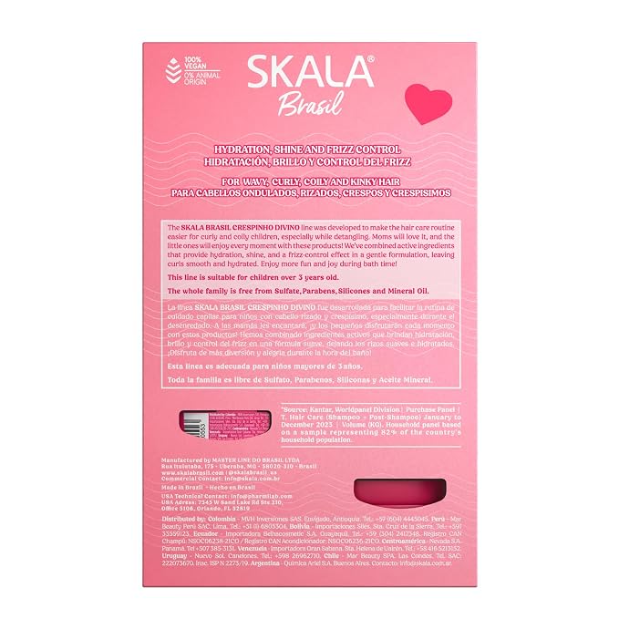 مجموعة شامبو وبلسم كريسبينهو ديفينو من سكالا | Skala Crespinho Divino Shampoo & Conditioner Kit 2×325ml