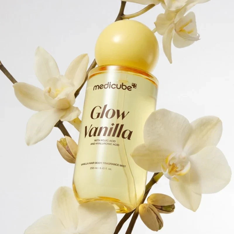 ميست ميديكيوب جلو فانيلا العطري للشعر والجسم بحمض الكوجيك | medicube Glow Vanilla Hair & Body Fragrance Mist 100ml