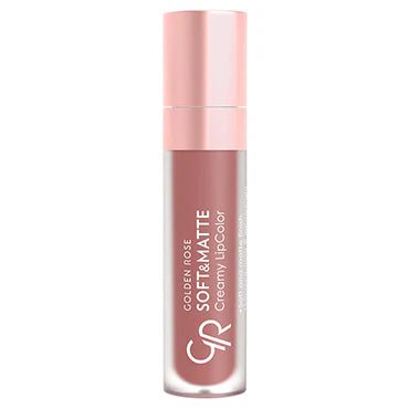 أحمر الشفاه السائل سوفت آند مات كريمي من كولدن روز | Golden Rose Soft & Matte Creamy Lipcolor 104 - EROS STORE