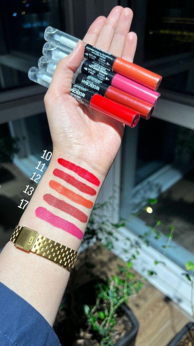أحمر شفاه 2 في 1 (مطفي + كلوس شفاف) من ديبورا | Deborah 2 - in - 1 Matte Lipstick + Clear Gloss 10 احمر ناري - EROS STORE