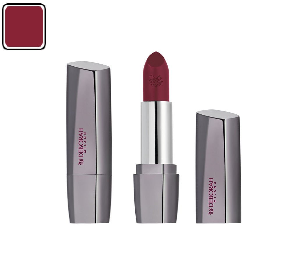 أحمر شفاه ميلانو أحمر يدوم طويلاً من ديبورا | Deborah Milano Long - Lasting Red Lipstick Deep Purple 18 - EROS STORE