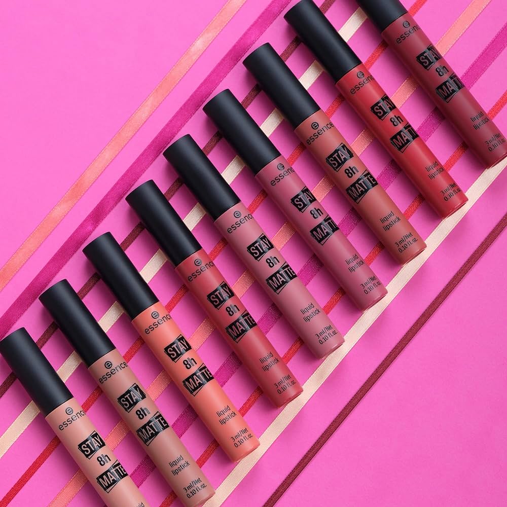 أحمر شفاه سائل غير لامع يدوم 8 ساعات من ايسنس | Essence 8H Matte Liquid Lipstick 01 - Hello Sunrise - EROS STORE