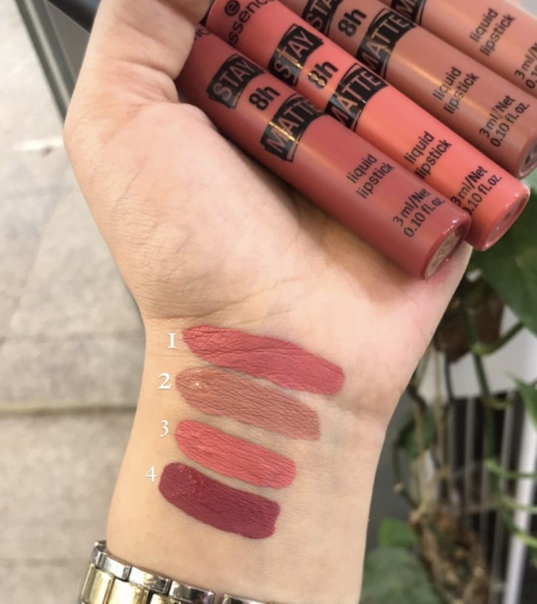 أحمر شفاه سائل غير لامع يدوم 8 ساعات من ايسنس | Essence 8H Matte Liquid Lipstick 01 - Hello Sunrise - EROS STORE