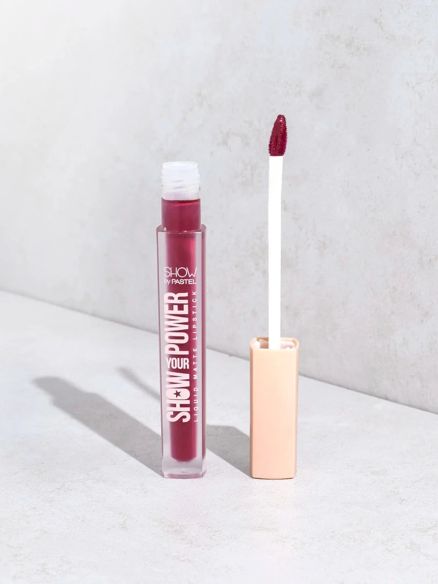 أحمر شفاه SHOW YOUR POWER LIQUID LIPSTICK من باستيل | Pastel SHOW YOUR POWER Liquid Lipstick 602 - EROS STORE