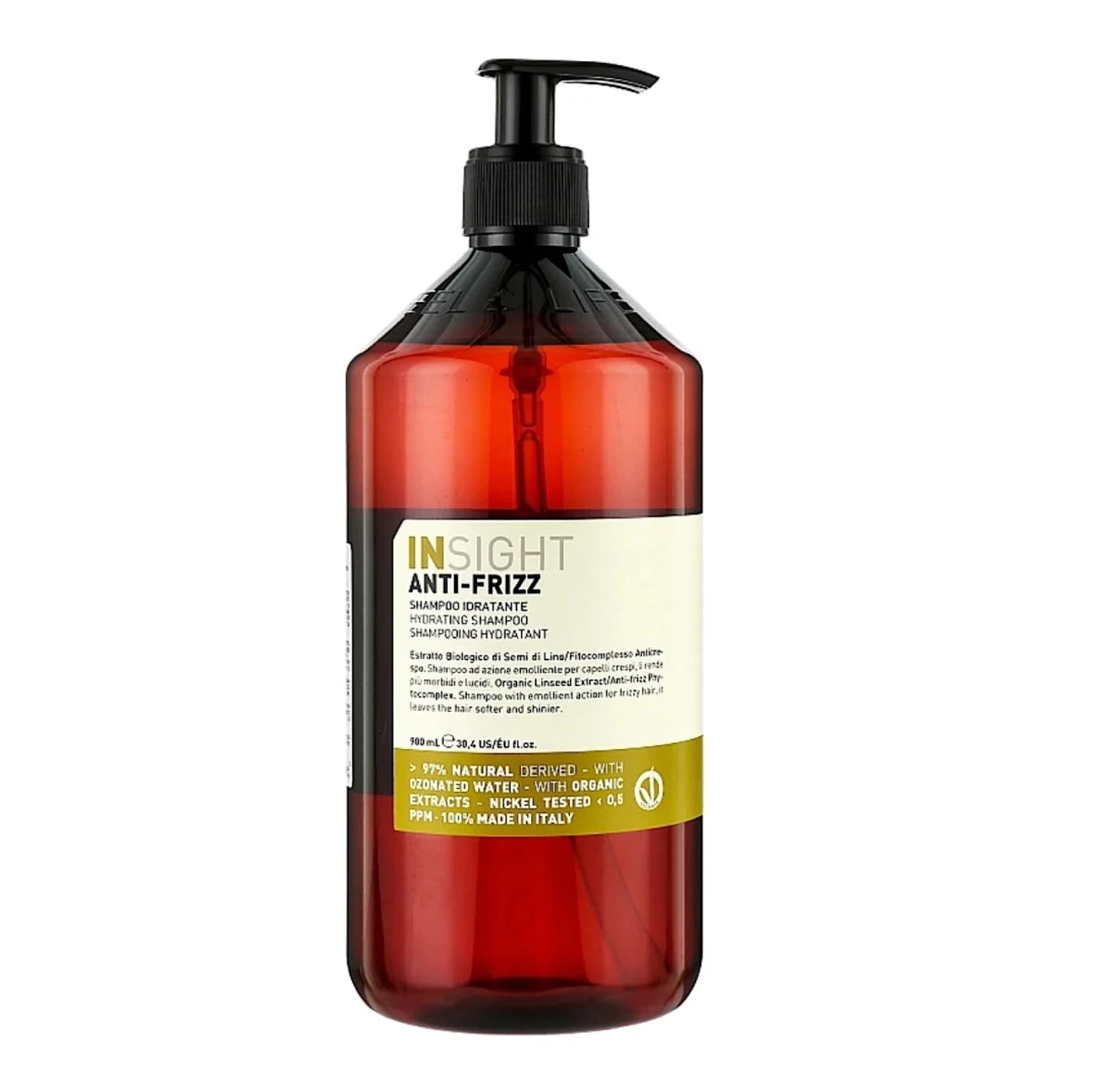 انسايت شامبو مرطب للشعر المجعد - 900مل | INSIGHT Anti - Frizz Hydrating Shampoo - 900ml 900 مل - EROS STORE