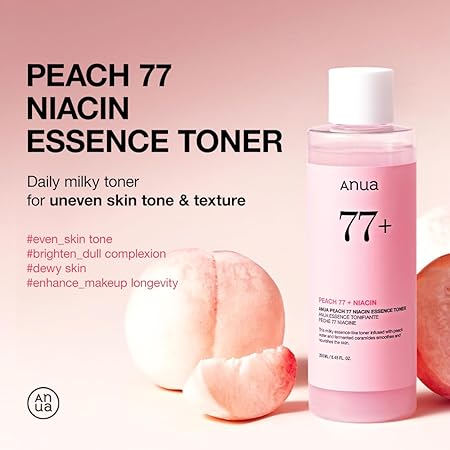 ANUA PEACH 77 NIACIN ESSENCE TONER انوا تونر النايسنمايد بخلاصه الخوخ 250 مل - EROS STORE