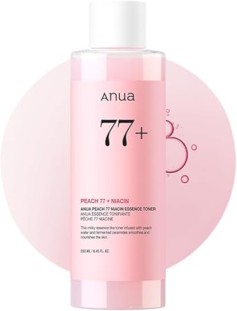 ANUA PEACH 77 NIACIN ESSENCE TONER انوا تونر النايسنمايد بخلاصه الخوخ 250 مل - EROS STORE