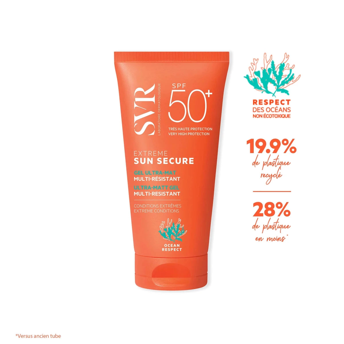 إس في آر إكستريم جل واقي شمس بعامل حماية SPF 50+ - 50 مل | SVR Sun Secure Extreme Gel SPF 50+ - 50ml 50 مل - EROS STORE