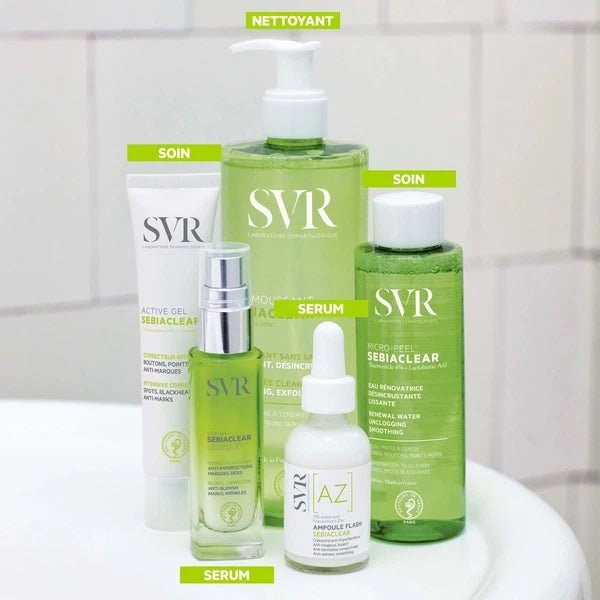 إس في آر سيبياكلير جل منظف للبشرة الدهنية والمختلطة | SVR Sebiaclear Gel Moussant 400 مل - EROS STORE