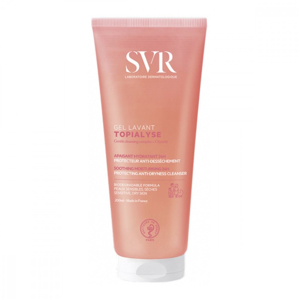 إس في آر توبياليس جل منظف للبشرة الجافة والحساسة | SVR Topialyse Cleansing Gel for Dry and Sensitive Skin 400 مل - EROS STORE