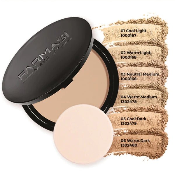 باودر وجه مضغوط عالي التغطية وناعم جدًا من فارمسي | Pharmacy High Coverage Soft Powder Compact 1 - EROS STORE