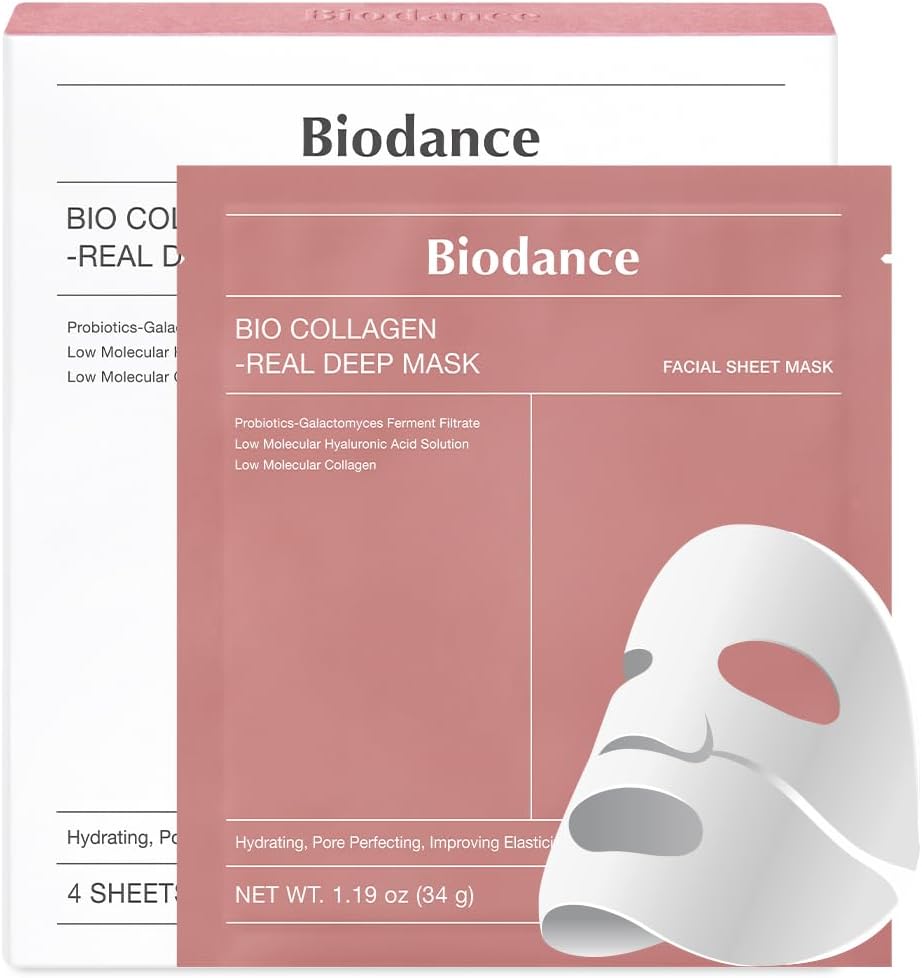 بايو دانس قناع الترطيب العميق بالكولاجين - 4 قطع | Biodance Bio - Collagen Real Deep Mask - 4pcs 4 قطع - EROS STORE