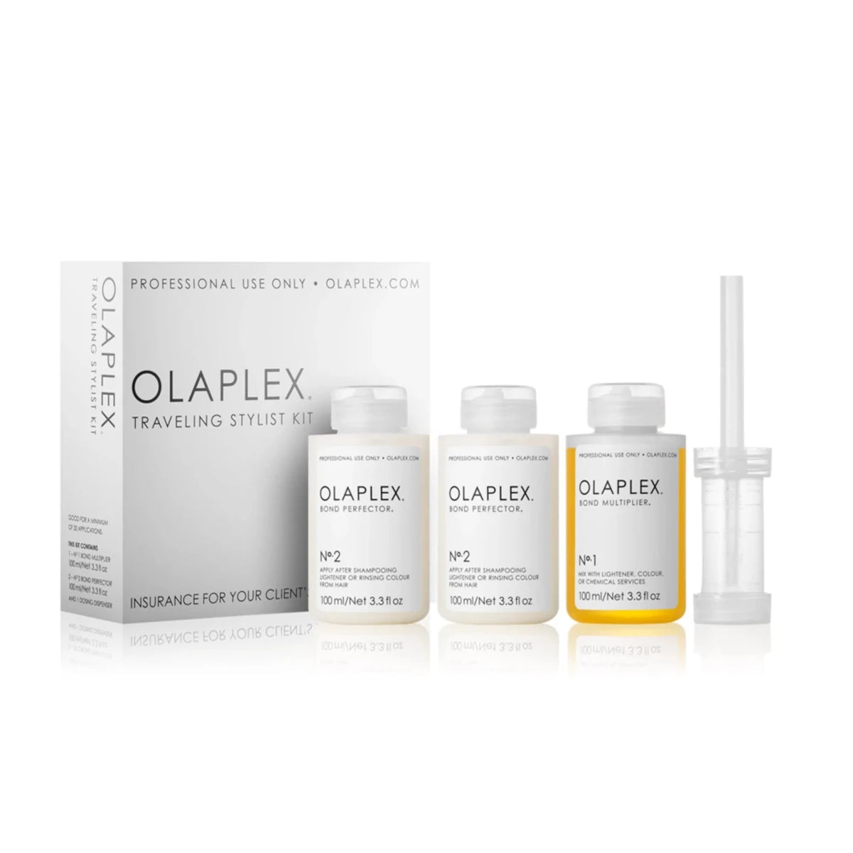 بكج إصلاح الشعر المطاطي والمحروق N°1 وN°2 من أولابلكس | Olaplex Bond Multiplier No.1 & Bond Perfector No.2 N1*100 + N2*200 - EROS STORE