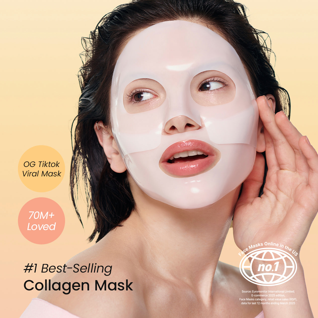 صورة رسمية قناع بايو دانس Bio-Collagen Real Deep Mask على الوجه