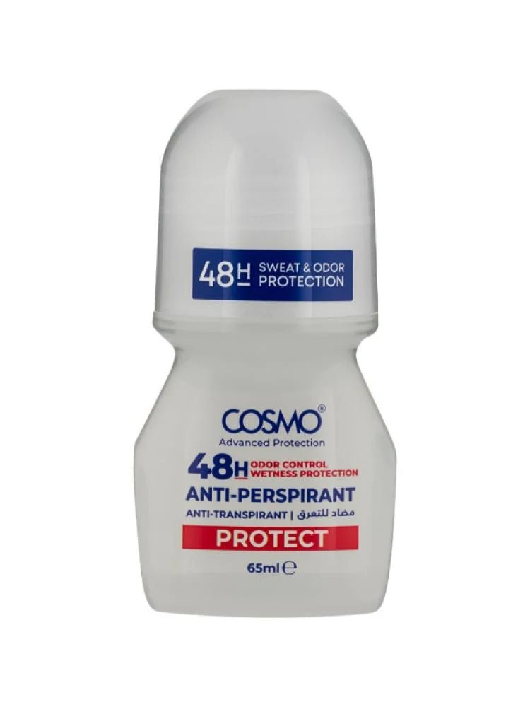 Cosmo Advanced Protection 48 Hour Antiperspirant Roll - On, 65 ml| مزيل العرق رول أون كوزمو أدفانسد بروتكشن يدوم 48 ساعة، 65 مل 65 مل - EROS STORE