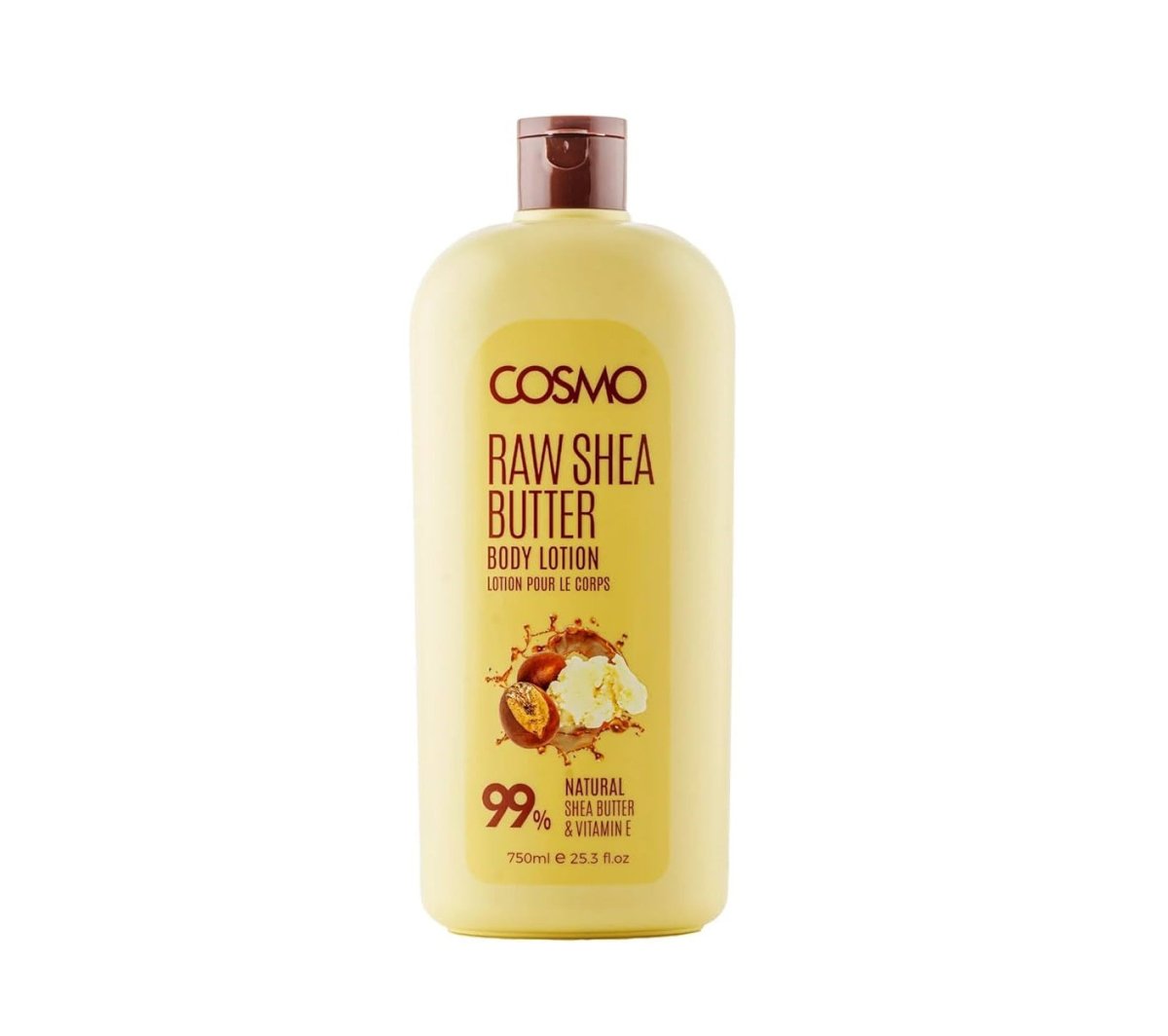 COSMO Raw Shea Butter Body Lotion 99% Natural - 750ml | كوزمو لوشن للجسم بزبدة الشيا - 750 مل 750 مل - EROS STORE