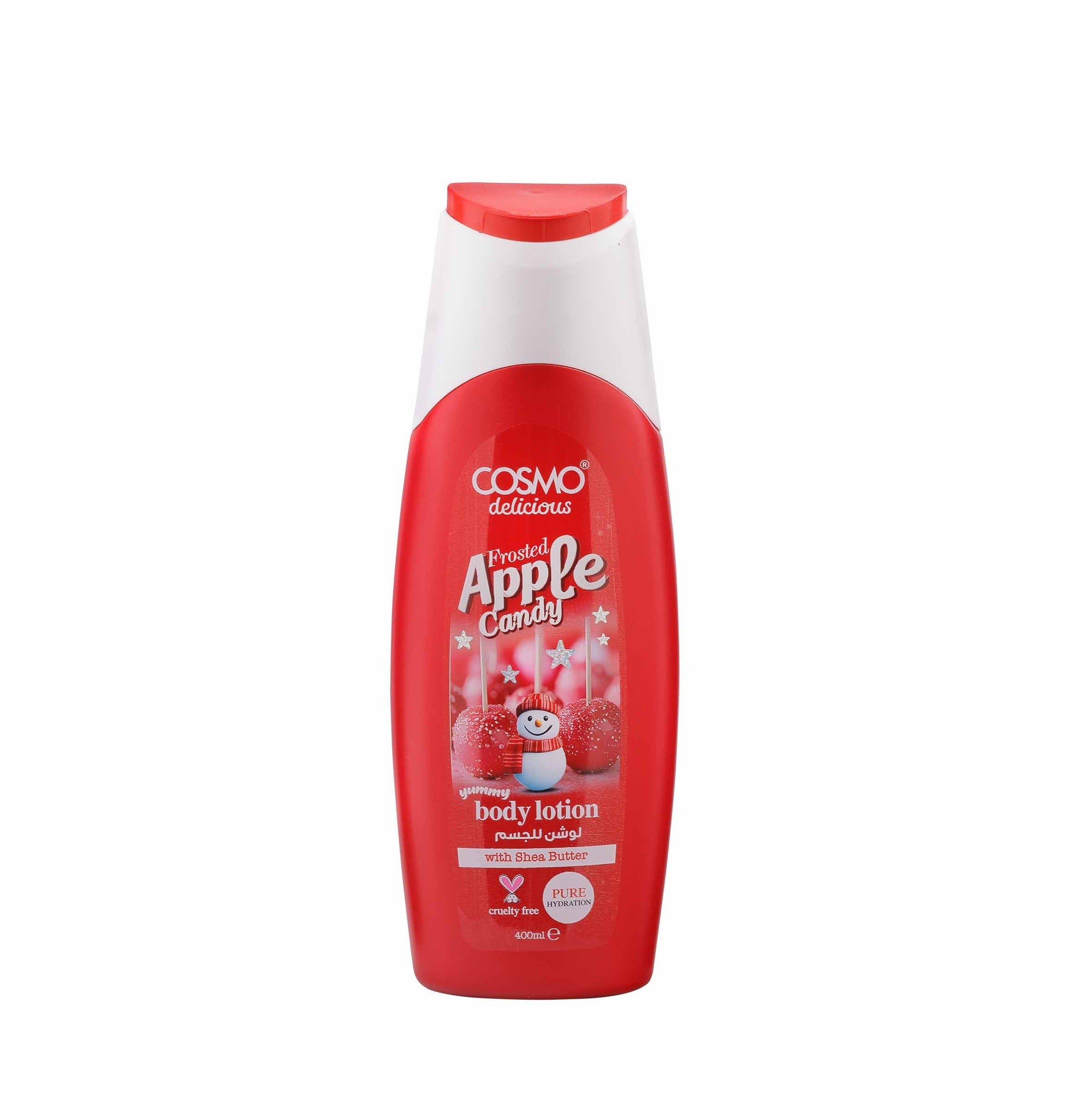 COSMO Delicious Frosted Apple Candy Body Lotion 400ml | كوزمو لوشن مرطب للجسم برائحة حلوى التفاح المثلجة