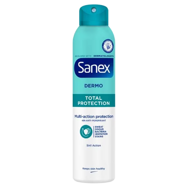 Antiperspirant Spray Dermo Total Protection 48h – 200 ml | بخاخ مزيل التعرق ديرمو تول بروتيكشن ٤٨ ساعة – ٢٠٠ مل