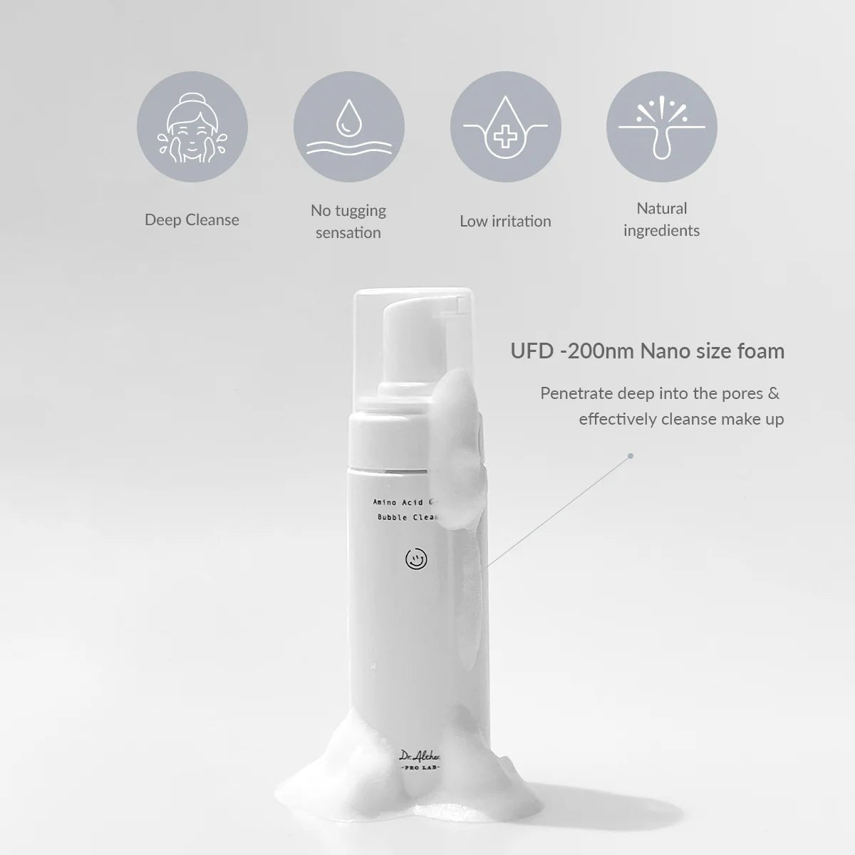Dr.Althea Amino Acid Gentle Bubble Cleanser من دكتور الثيا غسول الأحماض الأمينية 140 مل - EROS STORE