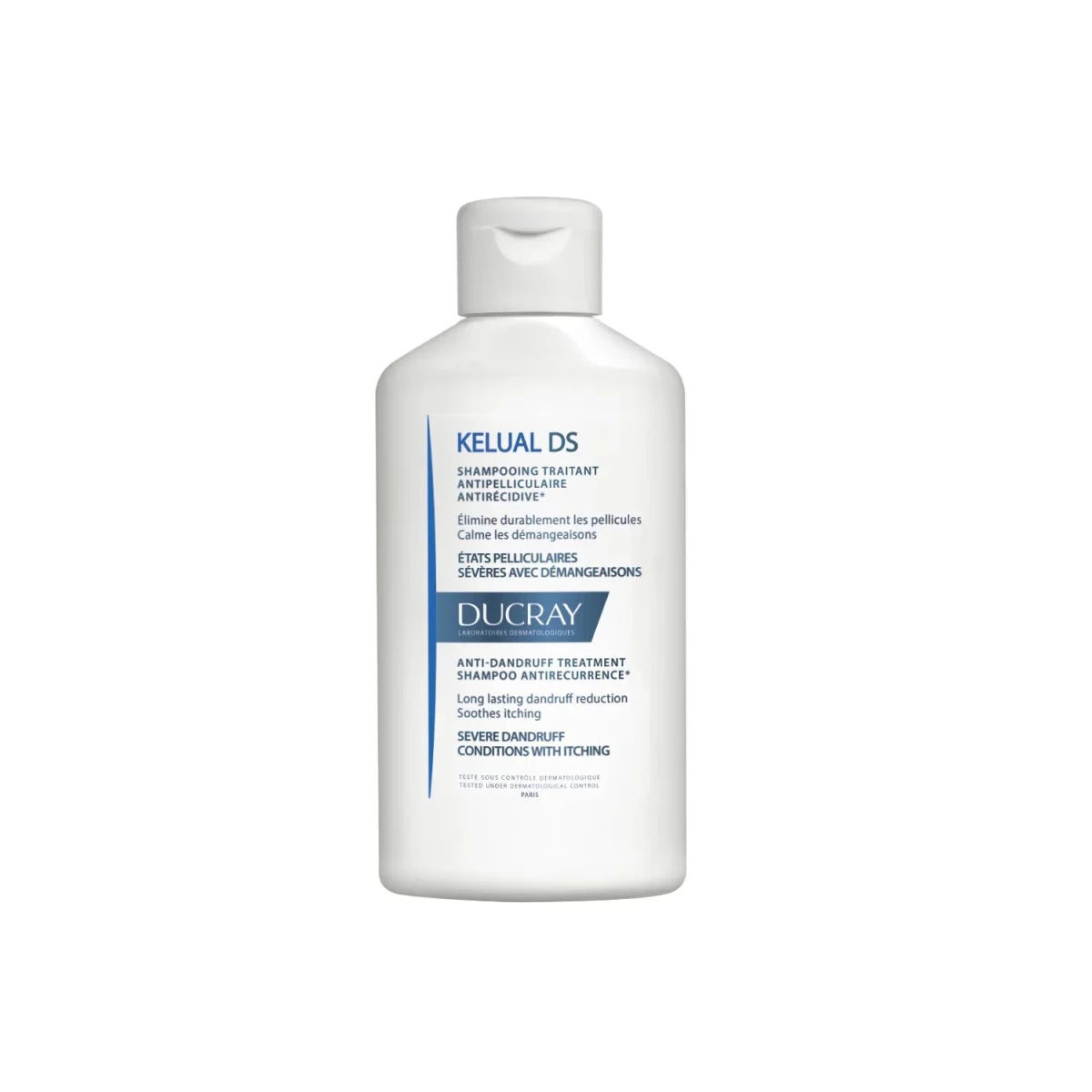 ducray KELUAL DS Treatment shampoo 100ml دوكري شامبو علاجي كيلوال دي إس لعلاج حالات القشرة الشديدة 100 مل - EROS STORE