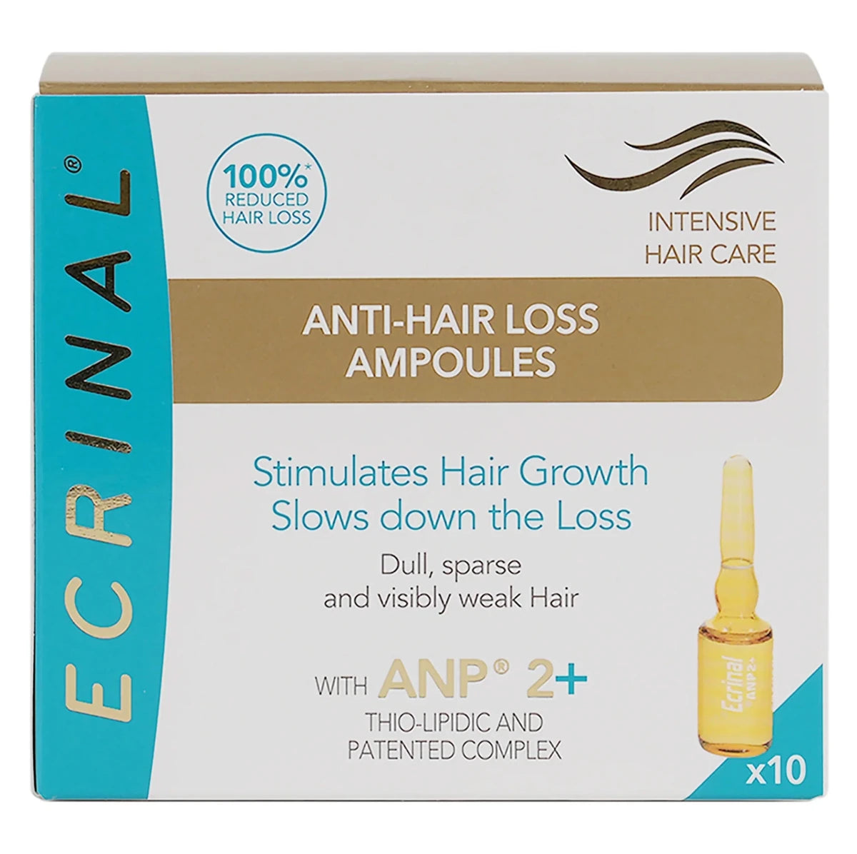 Ecrinal Anti - Hair Loss Ampoules - 10ampul | اكرينال امبولات لعلاج تساقط الشعر - ١٠ امبولات 10 امبولات - EROS STORE