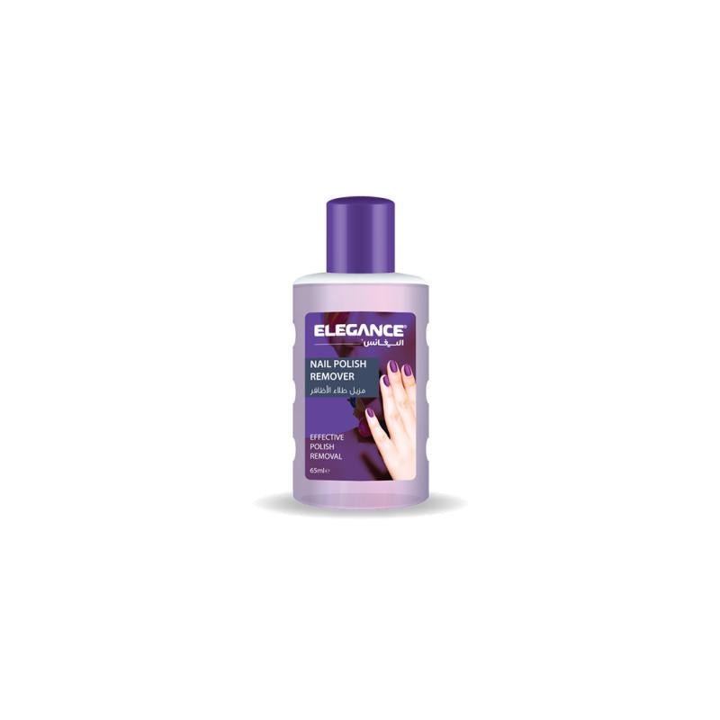 Elegance Nail Polish Remover 65 ml | إيليغانس مزيل طلاء الأظافر 65 مل بنفسجي - EROS STORE