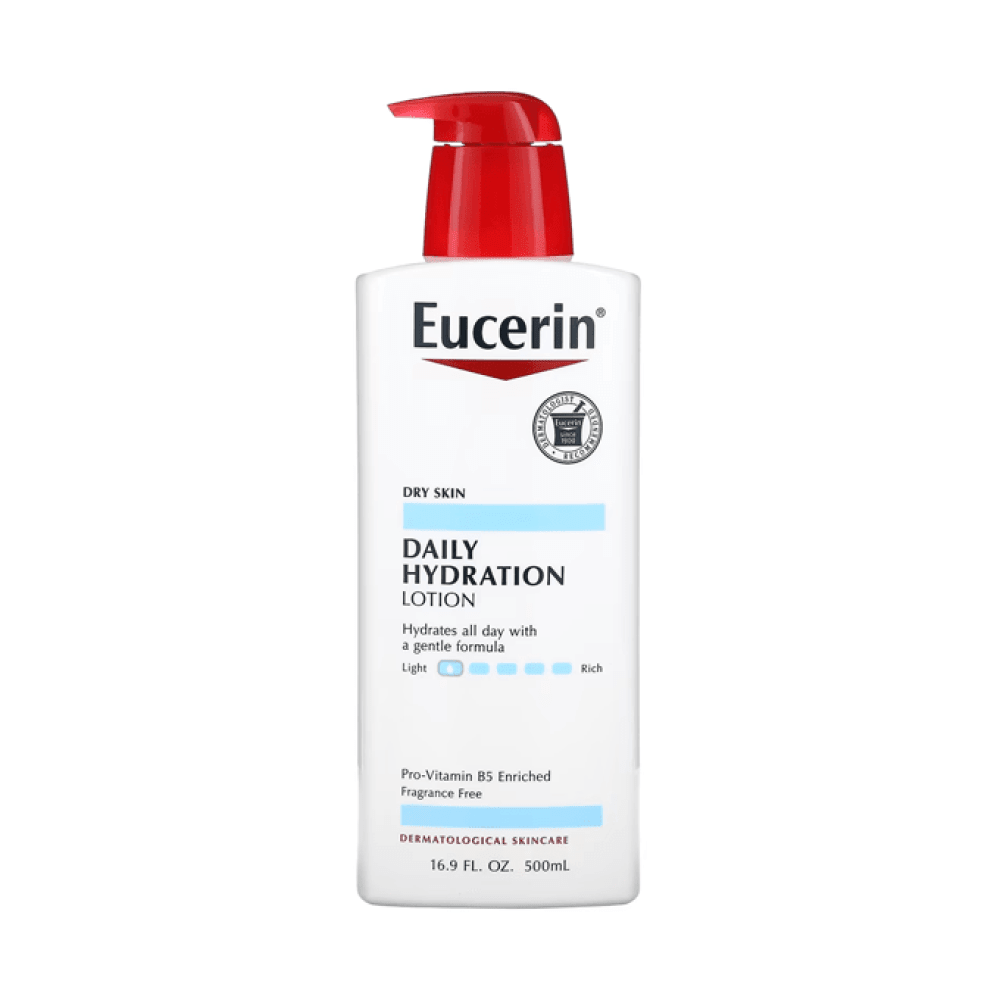 Eucerin Daily Hydration Body Lotion For Dry Skin - 500ml | يوسيرين لوشن الترطيب اليومي للجسم للبشرة الجافة - 500 مل 500 مل - EROS STORE