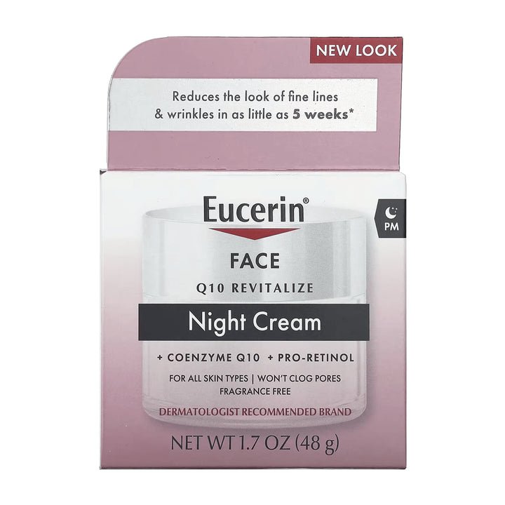 Eucerin Q10 Anti - Wrinkle Face Night Cream - 48g | يوسيرين كريم للتجاعيد الليلي - 48 غرام 50 مل - EROS STORE