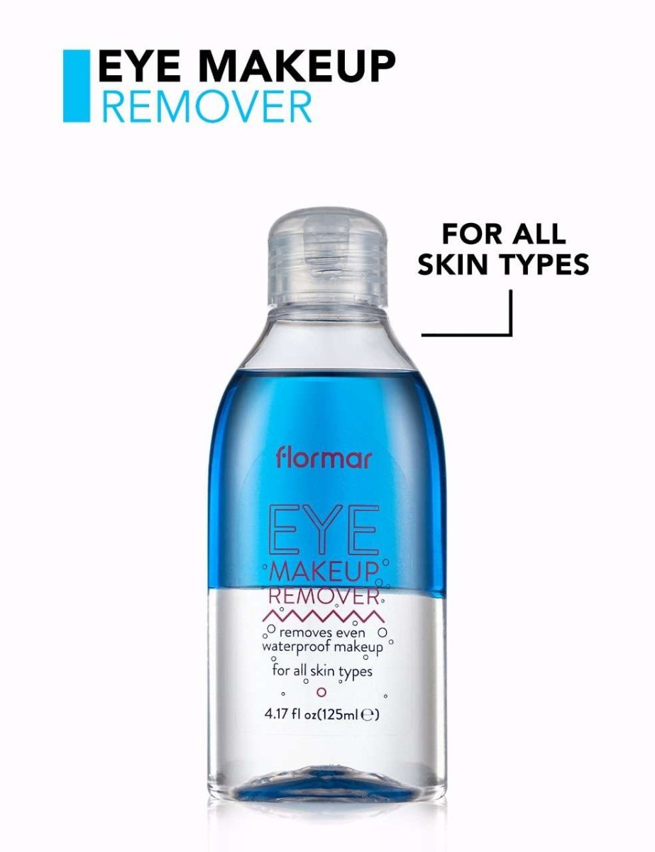 Flormar Eye Makeup Remover | مزيل مكياج العيون من فلورمار 125 مل - EROS STORE