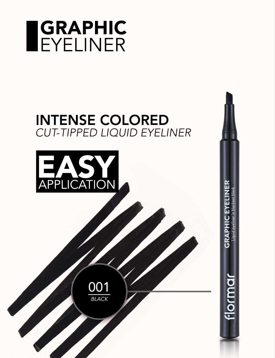 Flormar Graphic Eyeliner | لاينر فلورمار جرافيكي - EROS STORE