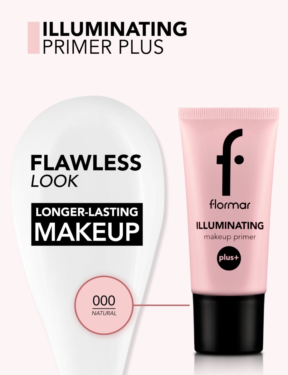 Flormar Illuminating Makeup Primer Plus+ - 35ml | فلورمار برايمر يعزز اضاءة البشرة - 35 مل 35مل - EROS STORE