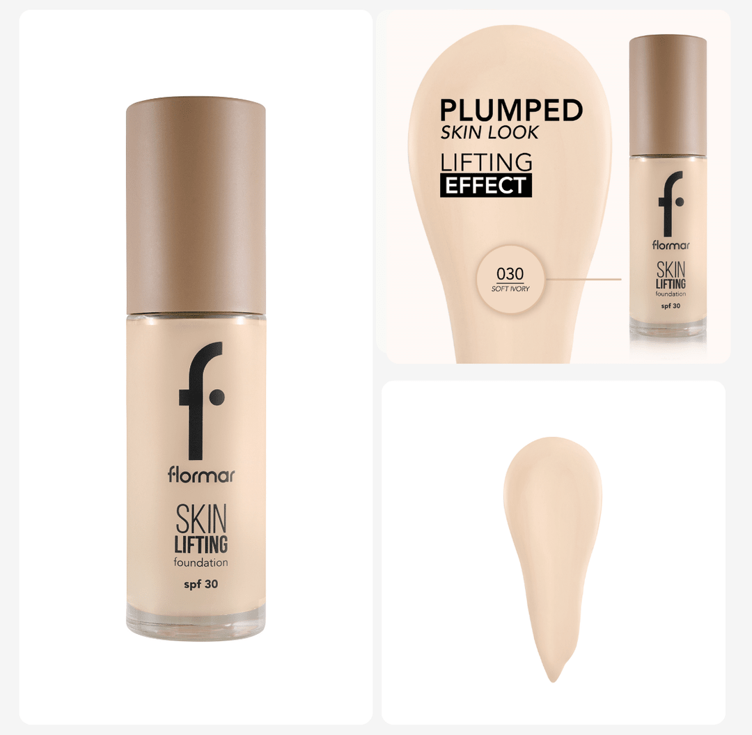 FLORMAR SKIN LIFTING FOUNDATION SPF30 - 30ML | فلورمار كريم اساس بعامل خماية 30 - 30 مل 30 - EROS STORE