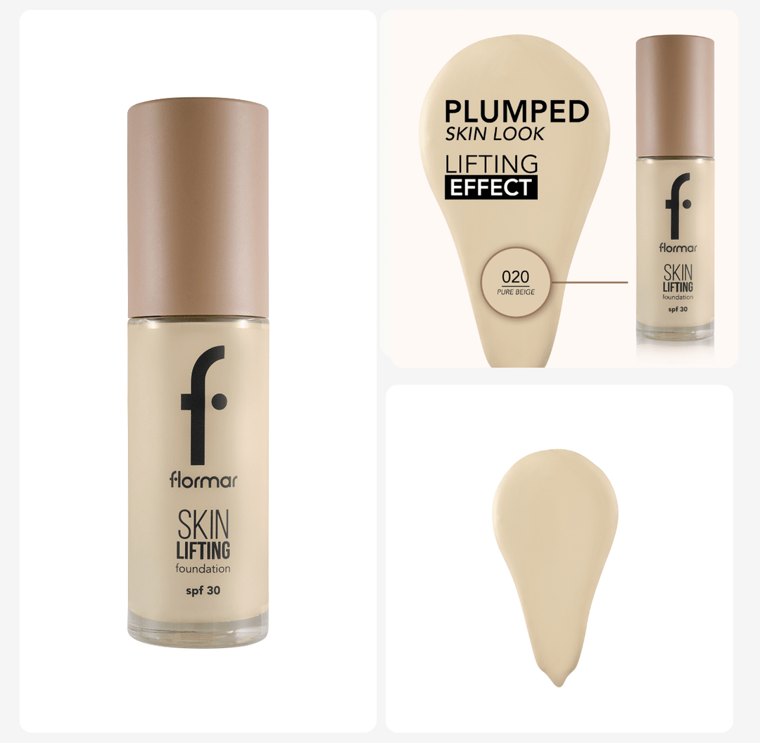 FLORMAR SKIN LIFTING FOUNDATION SPF30 - 30ML | فلورمار كريم اساس بعامل خماية 30 - 30 مل 20 - EROS STORE