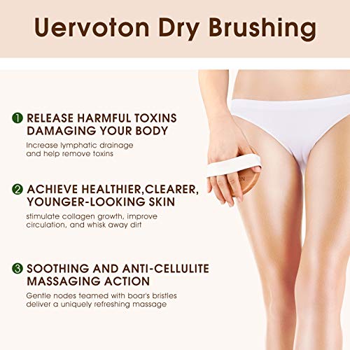 فرشاة الخيزران الجافة بجذور الصبار من هيدريا لندن | Hydrea London Bamboo Dry Body Brush with Cactus Bristles - EROS STORE