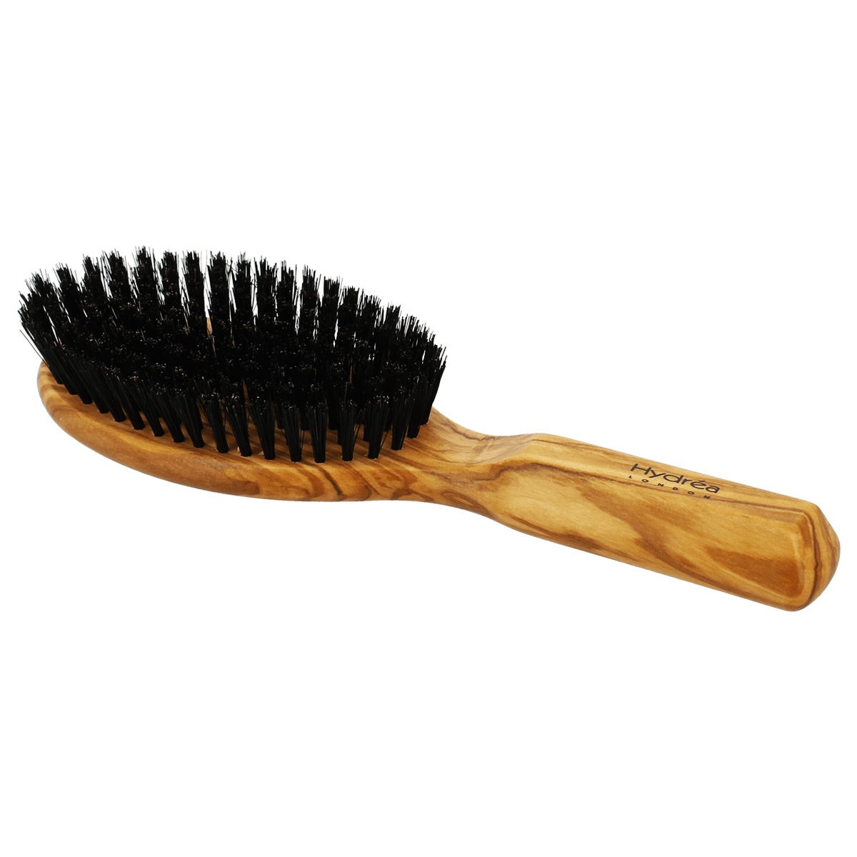 فرشاة شعر هيدريا لندن المعمرة من خشب الزيتون بشعيرات الخنزير الخشنة النقية من هيدريا لندن | Hydrea London Olive Wood Hairbrush with Pure Boar Bristles - EROS STORE