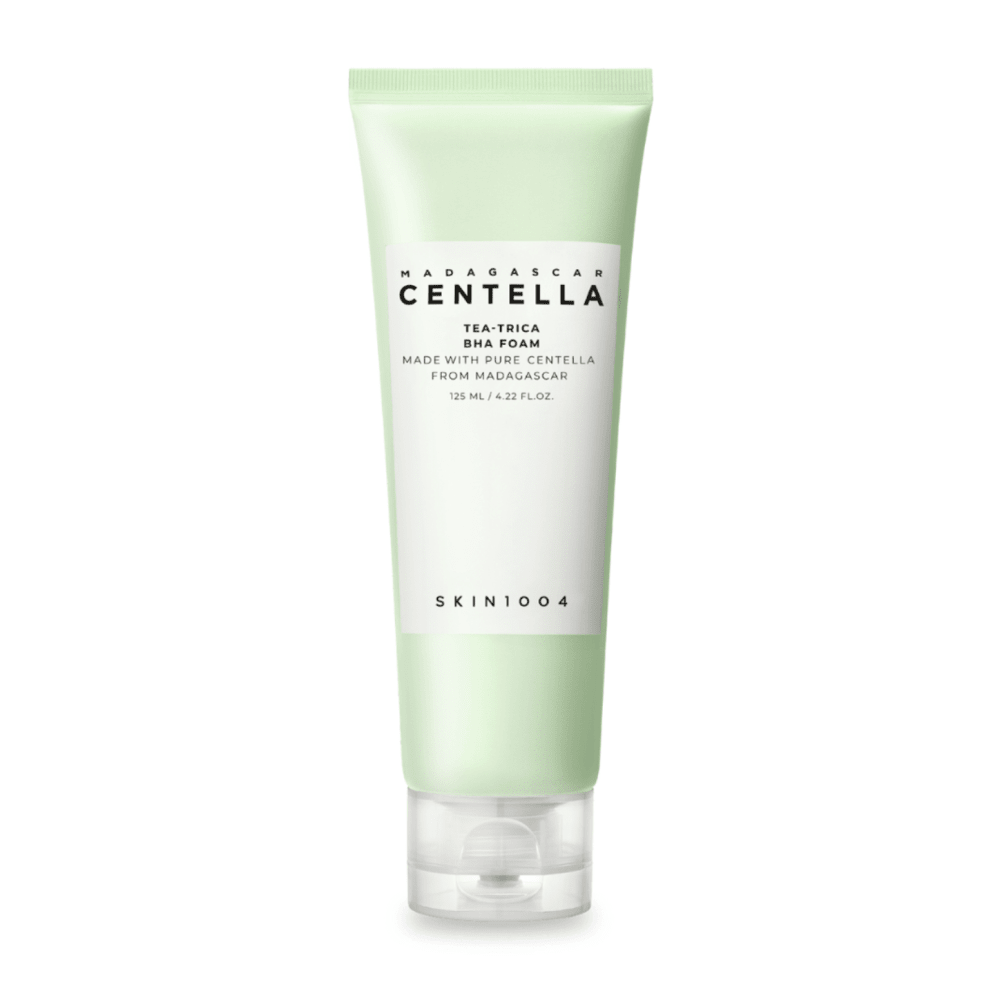 غسول بخلاصة السينتيلا وشجرة الشاي | SKIN1004 Madagascar Centella Tea - Trica Bha Foam 125 مل - EROS STORE