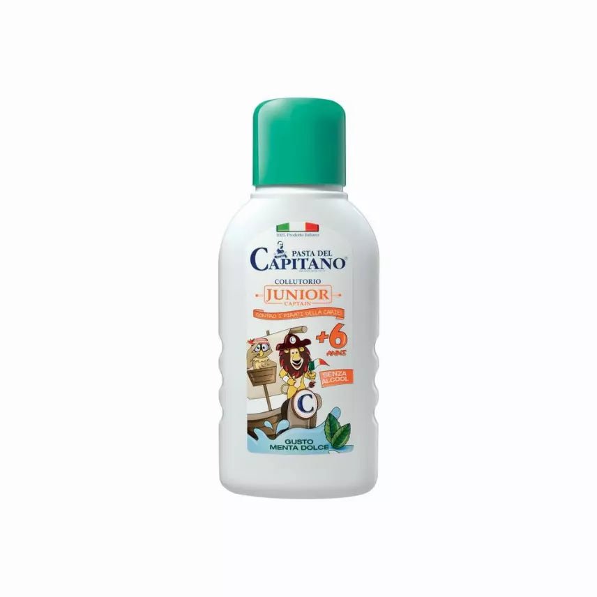 غسول فم الأطفال بالنعناع الرقيق من باستا ديل كابيتانو - 250 مل | Pasta del Capitano Kids Mouthwash Gentle Mint (Alcohol - Free) 250 مل - EROS STORE