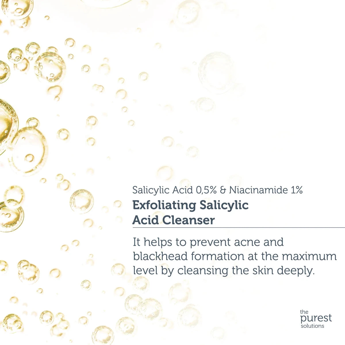 غسول ذا بيورست سوليوشنز المقشر بحمض الساليسيليك 0.5% ونياسيناميد 1% - 200 مل | The Purest Solutions Exfoliating Salicylic Acid Cleanser 0.5% Salicylic Acid, 1% Niacinamide - 200ml 200 مل - EROS STORE