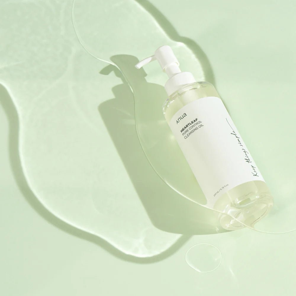 غسول زيتي من انوا بخلاصة الهارتليف للتحكم في المسام | Anua Heartleaf Pore Control Cleansing Oil 200 مل - EROS STORE