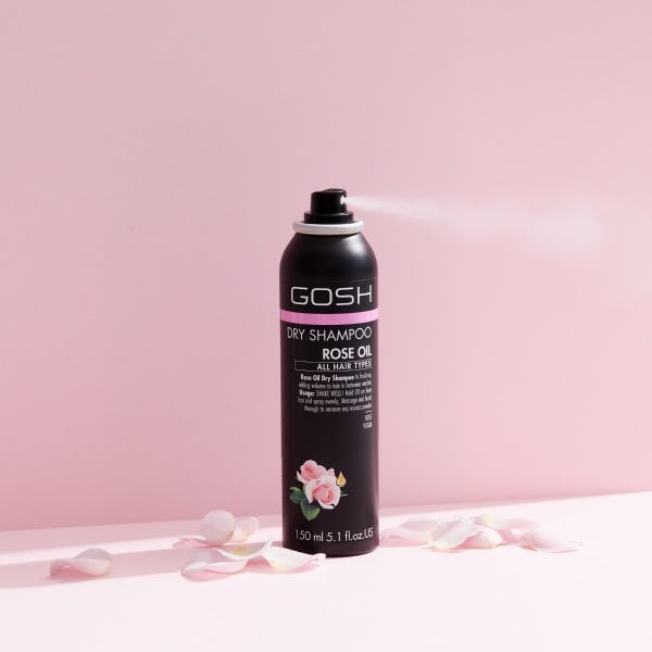 Gosh Dry Shampoo Spray 150ml - Rose Oil | جوش شامبو جاف بزيت الورد - 150 مل - EROS STORE
