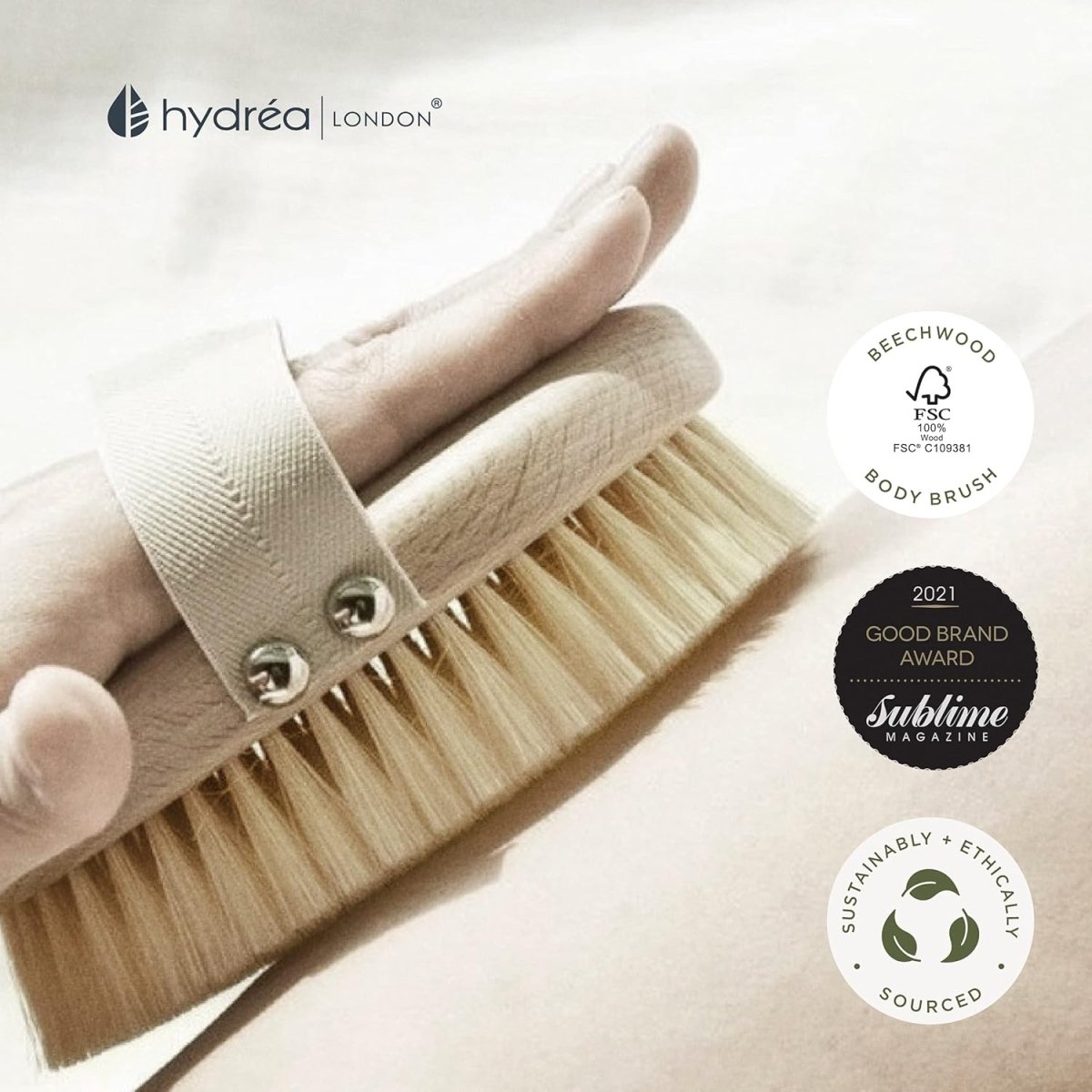 Hydrea London Professional Spa Dry Body Brush Cactus Bristle - فرشاة للجلد الجاف - EROS STORE
