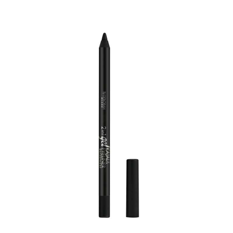 كحل كاجال ديبورا مقاوم للماء 2 في 1 | Deborah 2 - in - 1 Waterproof Kajal & Eyeliner اسود 01 - EROS STORE