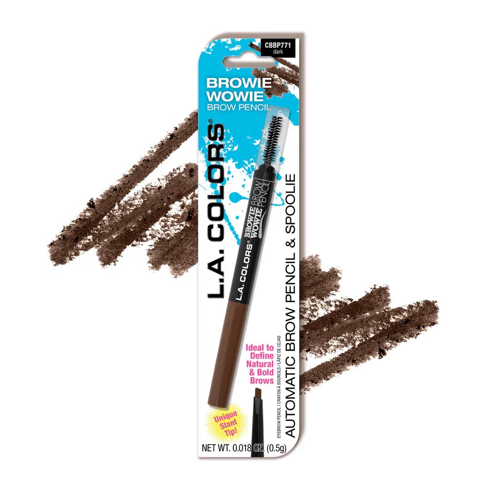 قلم الحواجب برووي واوي من ال اي كولور | L.A. Colors Browie Wowie Brow Pencil CBP404 بني دافئ - EROS STORE