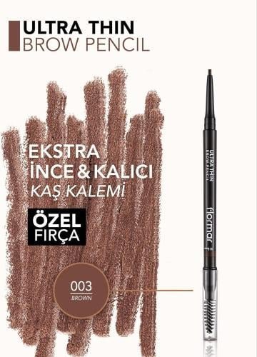 قلم حواجب الترا ثين من فلورمار - Flormar Ultra Thin Brow Pencil 3 - EROS STORE